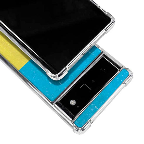 Ukraine Flag Distressed Google Pixel 6 Clear Case